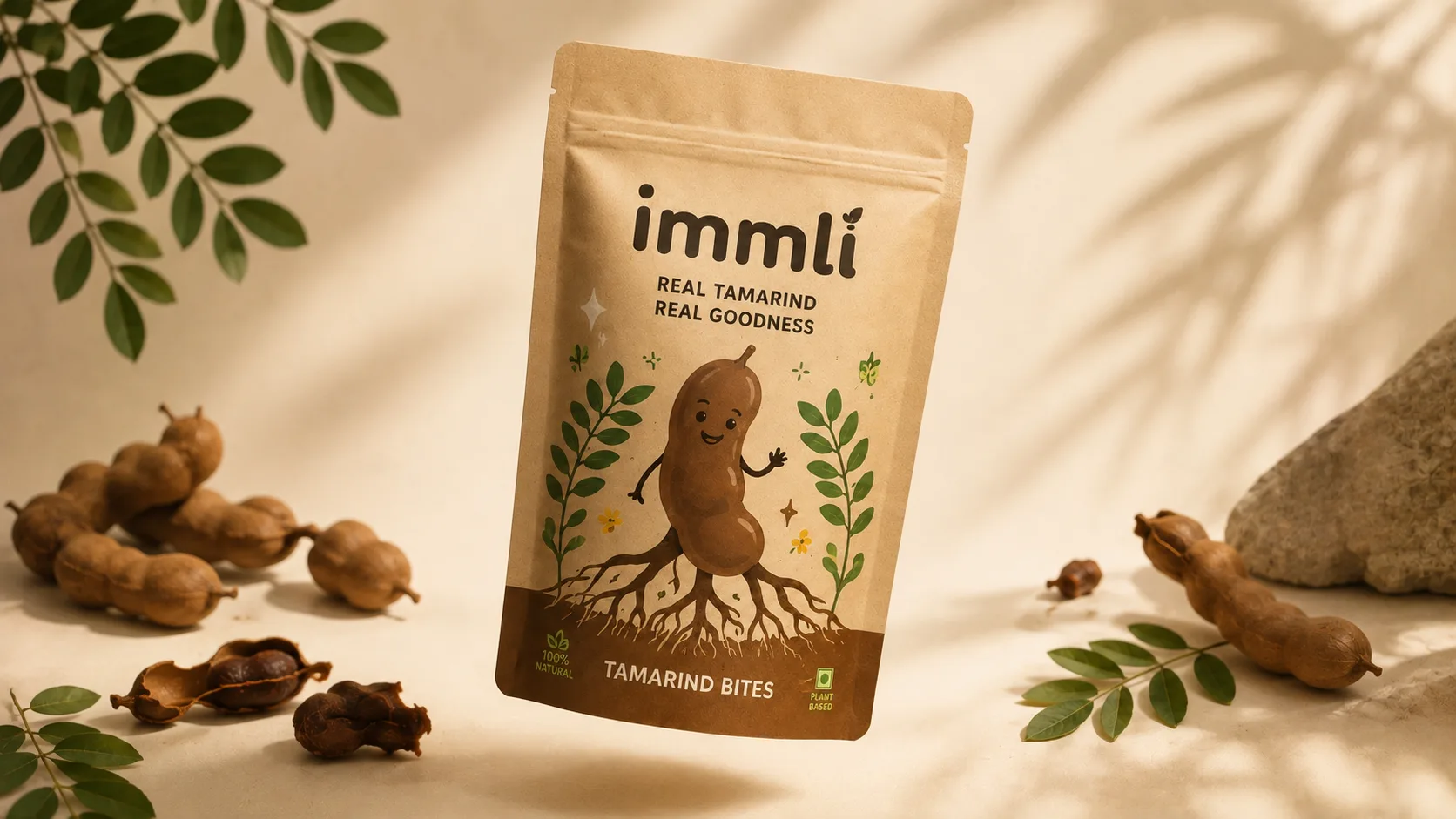 Immli — Packaging Design packaging & visual design mockup 6 by Raghav Chopra